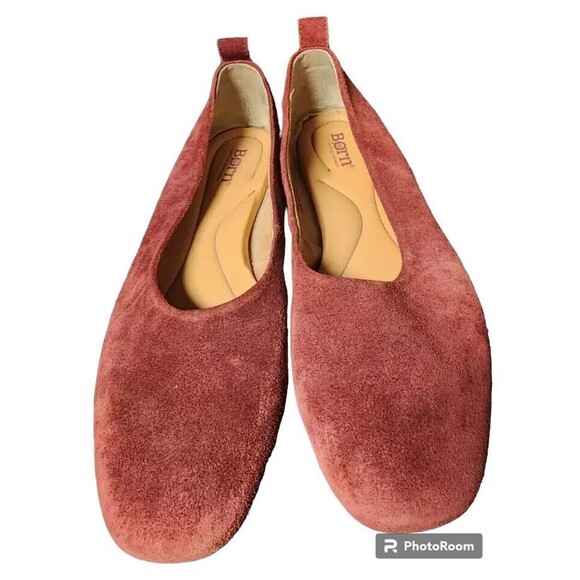 Børn Shoes - Born Leather Comfort Shoes Size 10 Rust Flats